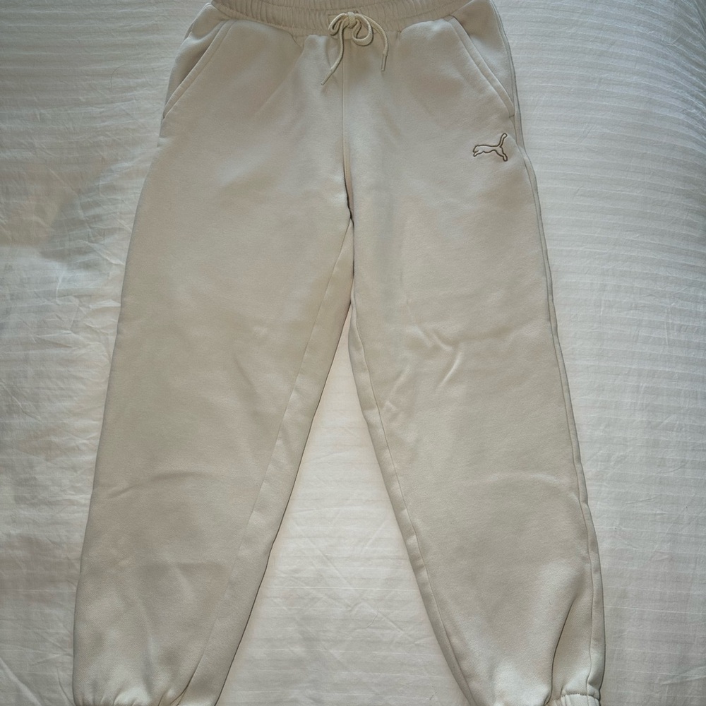 Puma Cream Jogger Pants